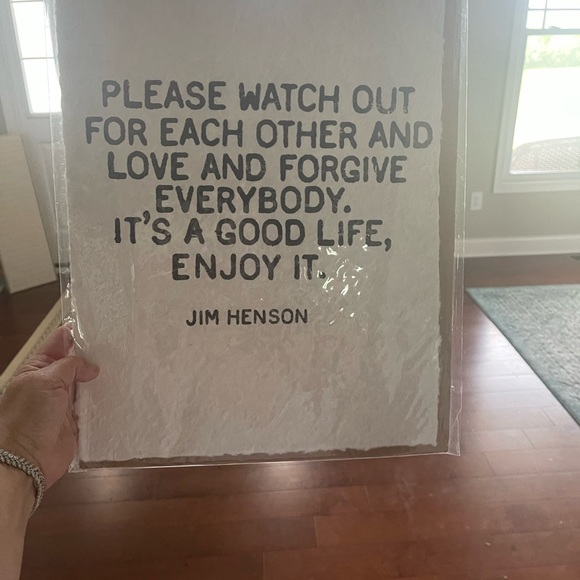 Handmade paper Print Jim Hanson quote - Picture 6 of 6